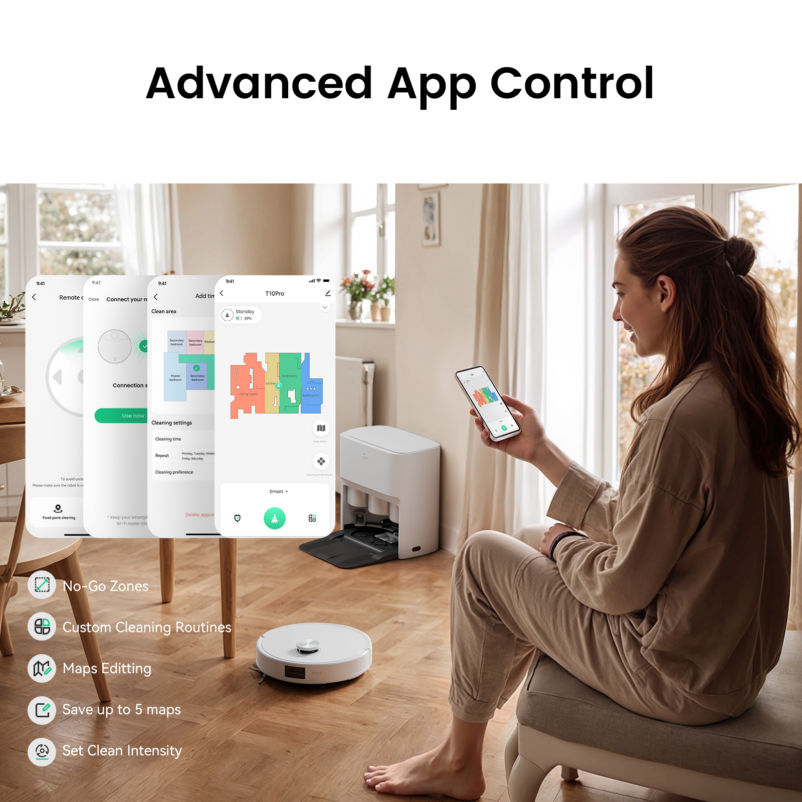 Tuvacs Q10 - Best Lidar Robot Vacuum